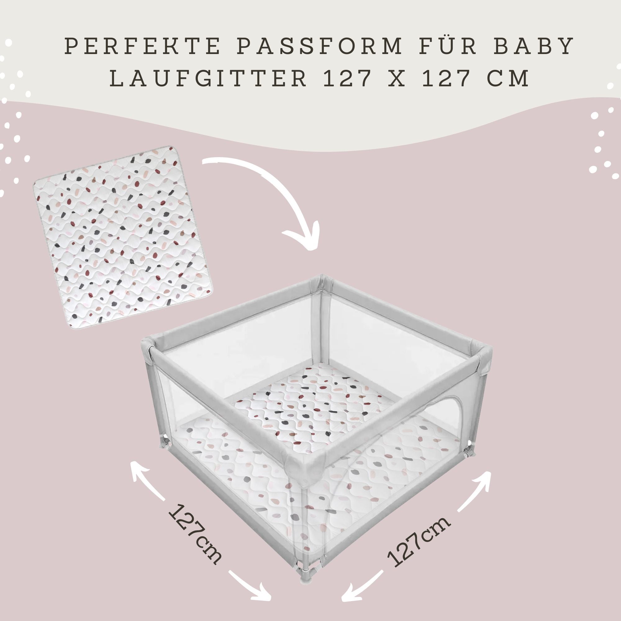 Hakuna Matte Gesteppte Krabbeldecke | Confetti