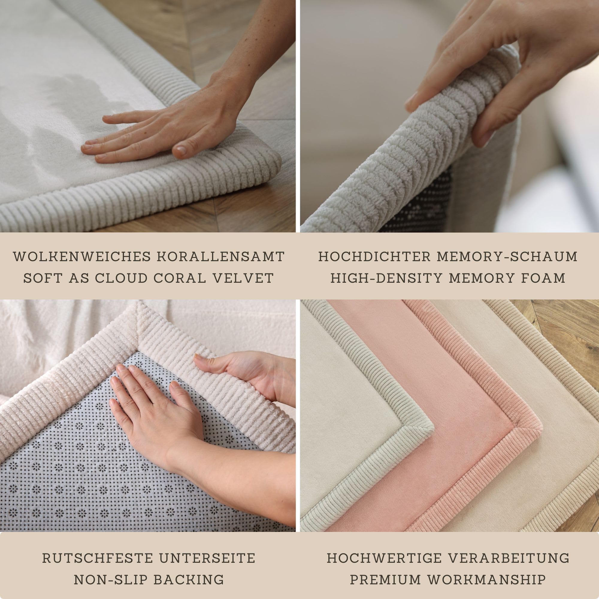 Hakuna Matte Wolkenweicher Kinderteppich | Mokka