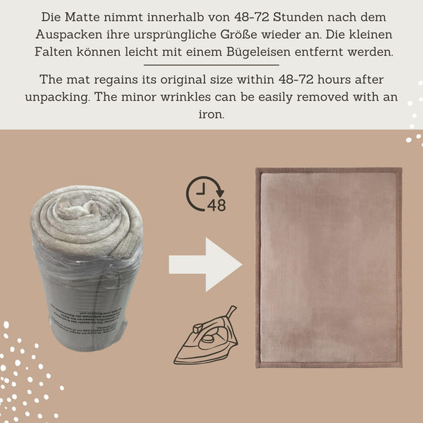Hakuna Matte Wolkenweicher Kinderteppich | Mokka