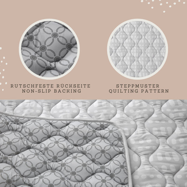 Hakuna Mat Quilted Playmat | Hygge - Grey