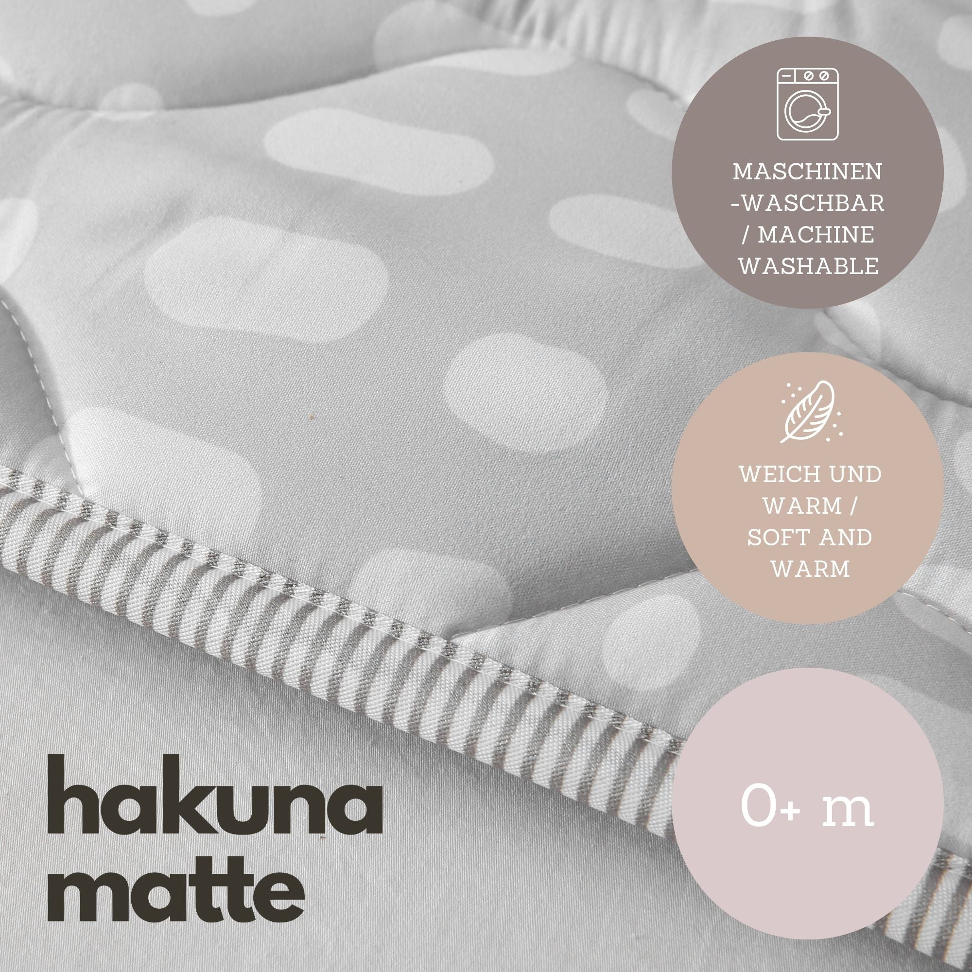 Hakuna Mat Quilted Playmat | Hygge - Grey