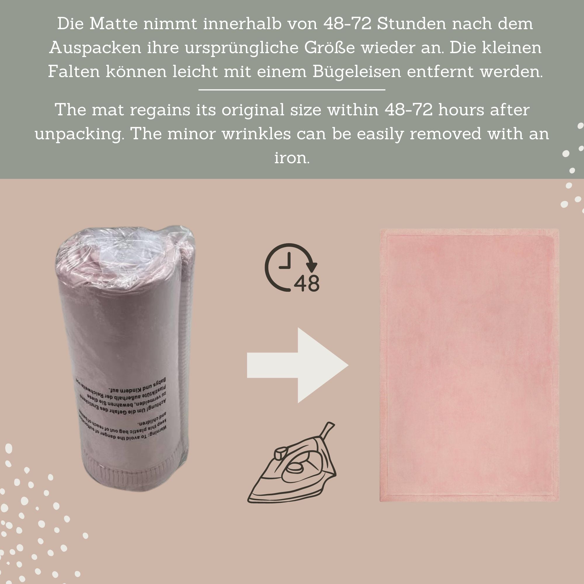 Hakuna Matte Wolkenweicher Kinderteppich | Rosa