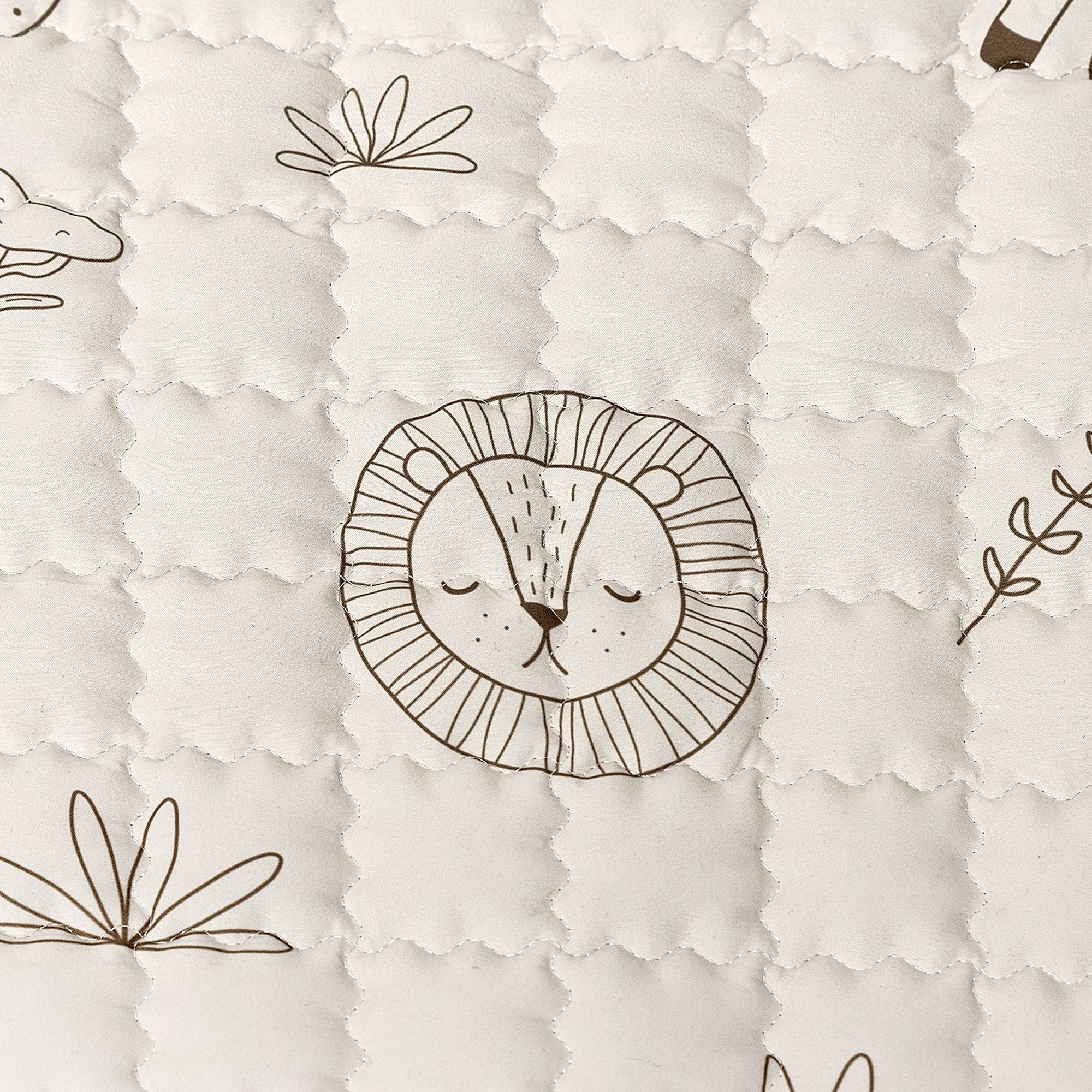 Hakuna Matte Gesteppte Krabbeldecke | Safari Animals