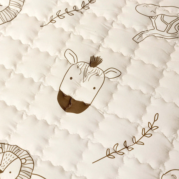 Hakuna Matte Gesteppte Krabbeldecke | Safari Animals