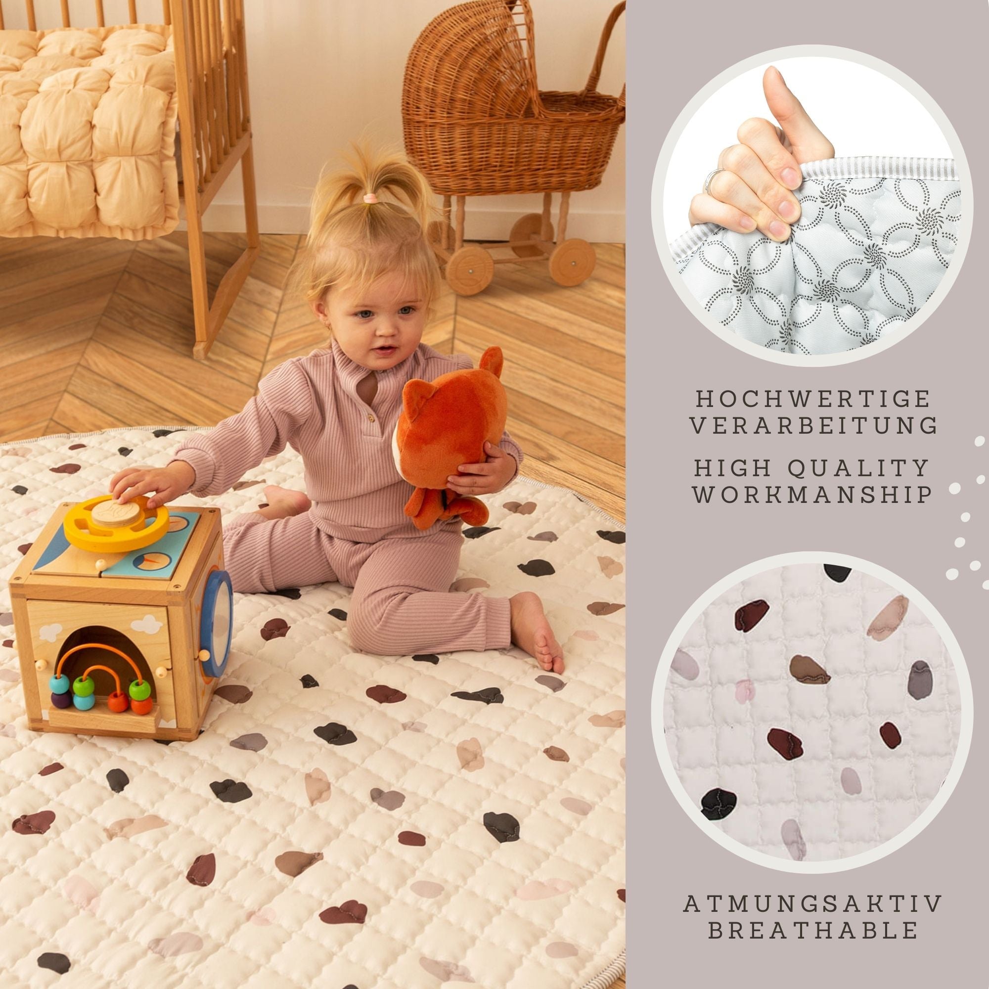 Hakuna Mat Quilted Playmat – Confetti 