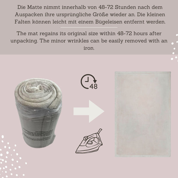 Hakuna Matte Wolkenweicher Kinderteppich | Grau