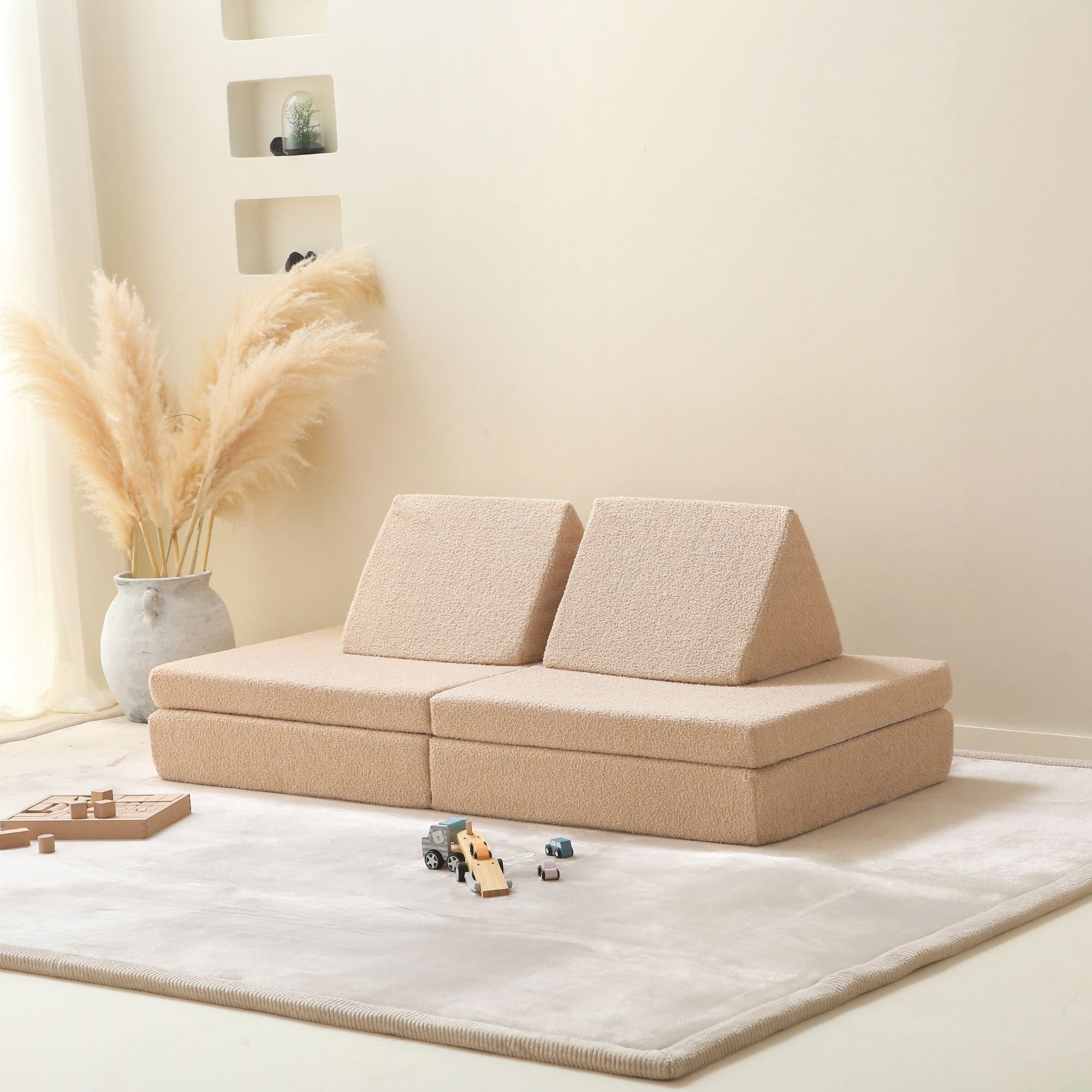 Hakuna Matte modulares Kindersofa Teddy | beige