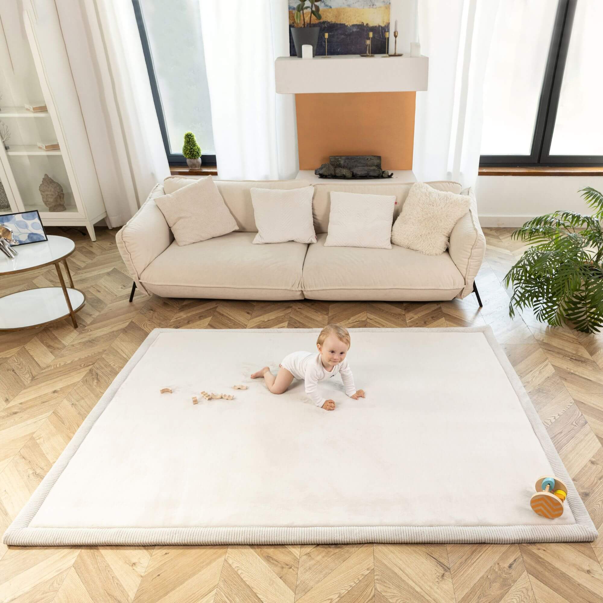 Hakuna Mat Cloud-soft children's rug | Grey