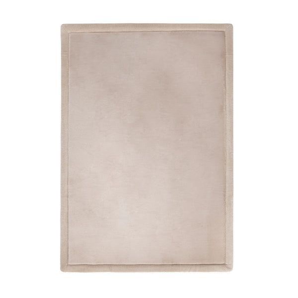 Wolkenweiche Spielmatte Baby 170x120x2,5cm, beige – Kinderzimmer Teppich mit hochwertigem Memory-Schaum