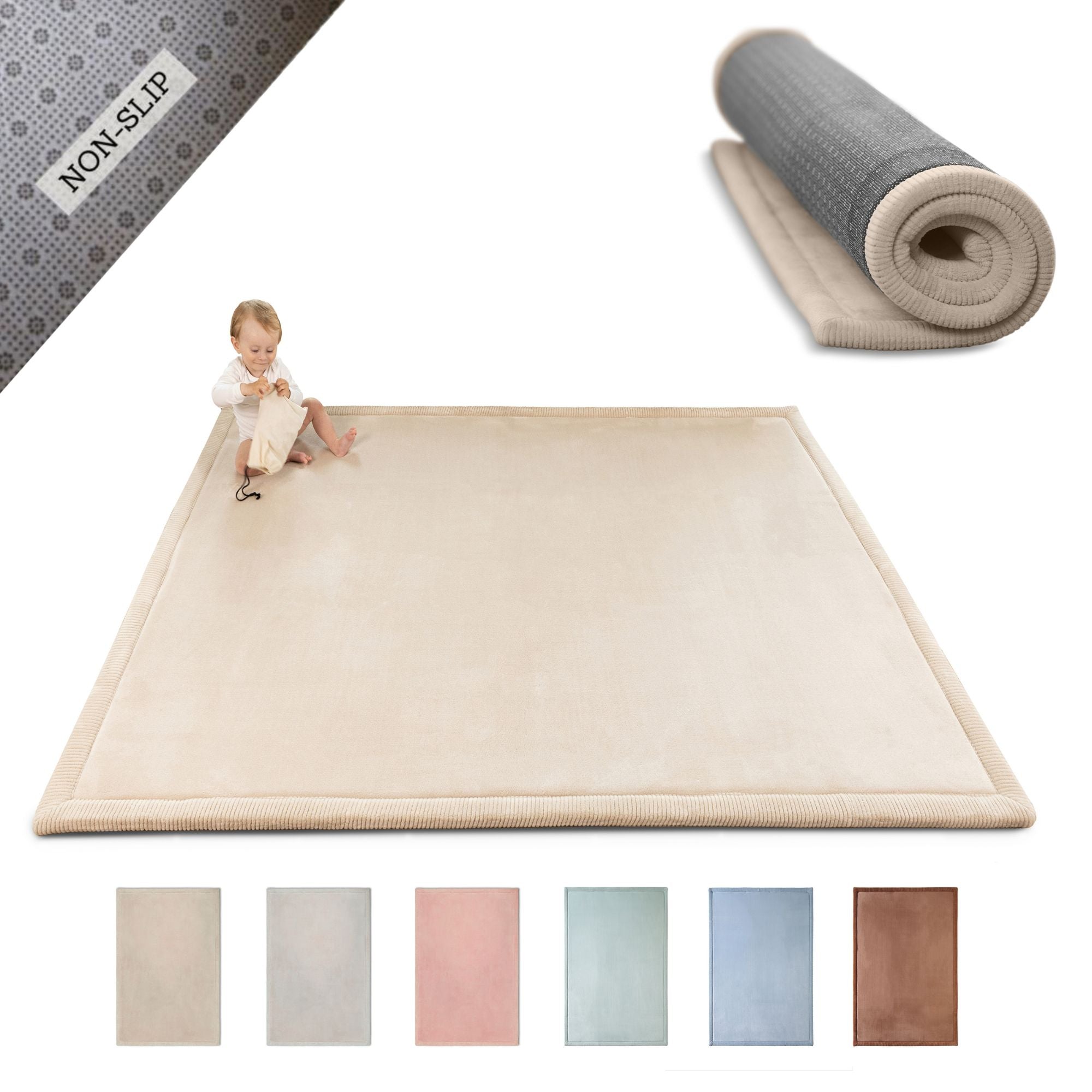 Hakuna Mat Cloud-soft children's rug | Beige