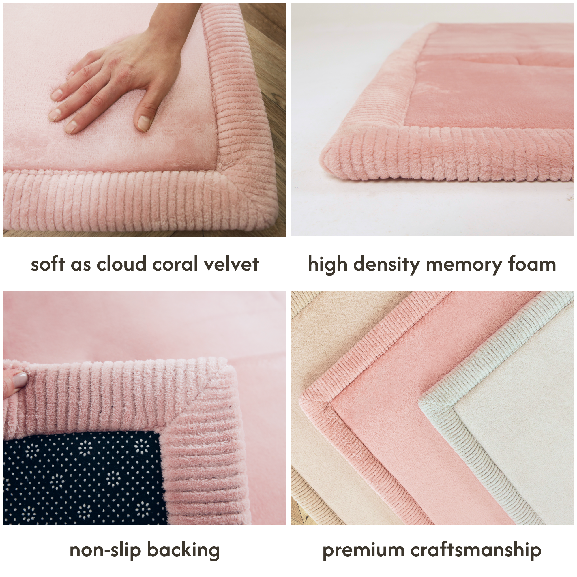 Hakuna Matte Wolkenweicher Kinderteppich | Rosa