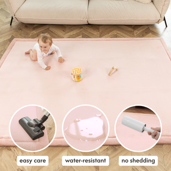 Hakuna Matte Wolkenweicher Kinderteppich | Rosa
