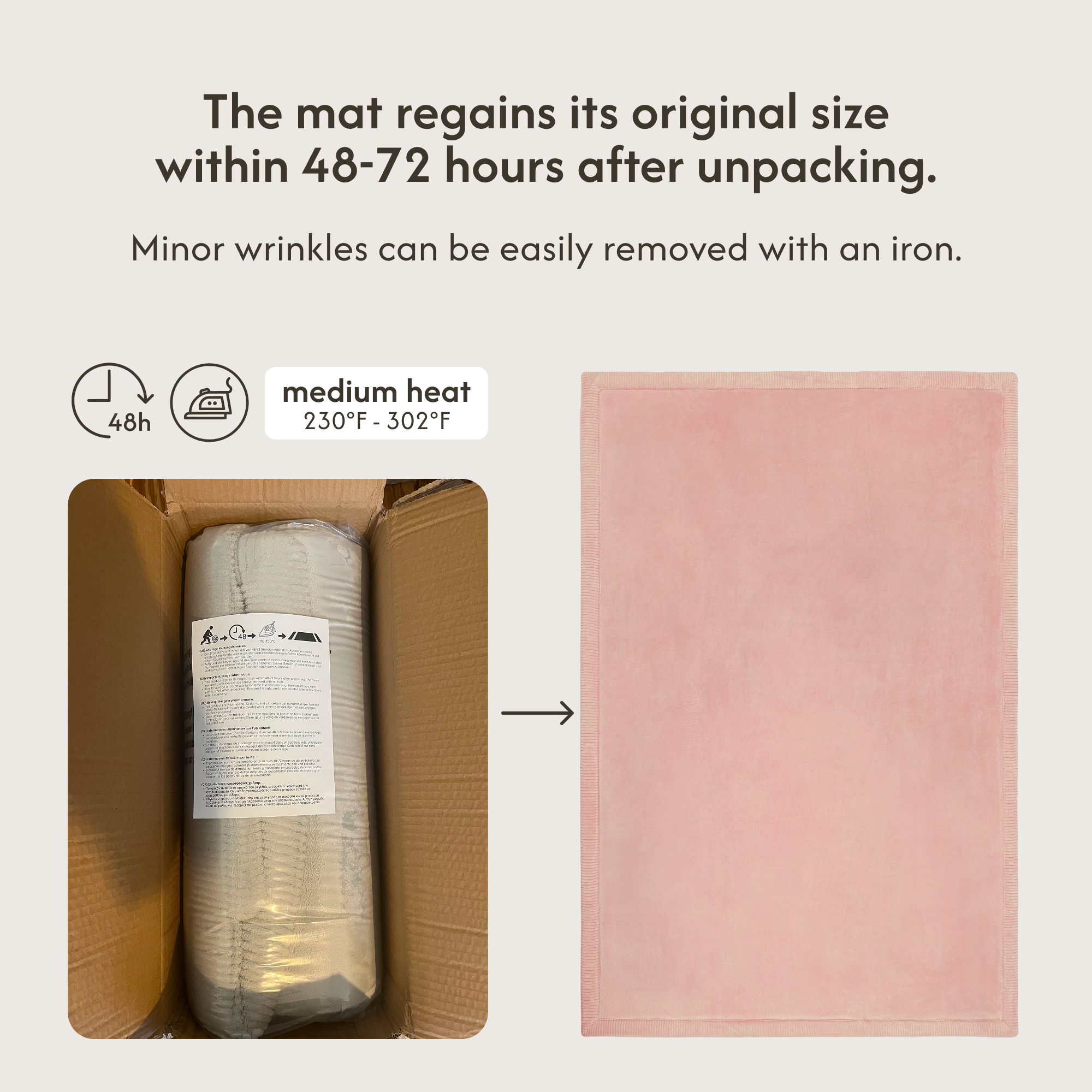 Hakuna Matte Wolkenweicher Kinderteppich | Rosa