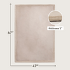 Wolkenweiche Spielmatte Baby 170x120x2,5cm, beige – Kinderzimmer Teppich mit hochwertigem Memory-Schaum
