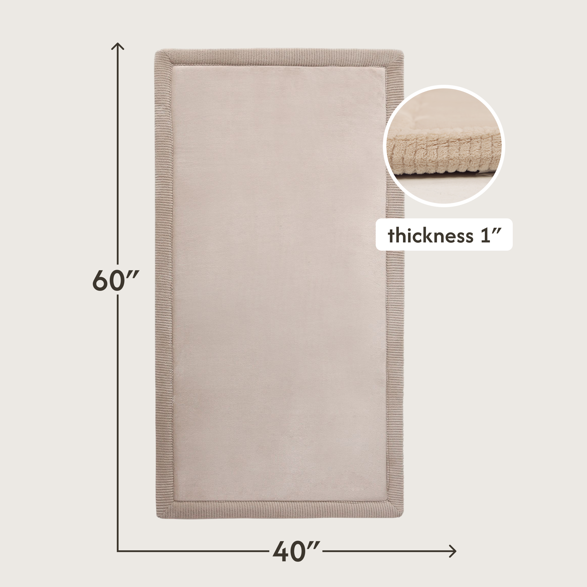 Hakuna Matte Wolkenweicher Kinderteppich | Beige