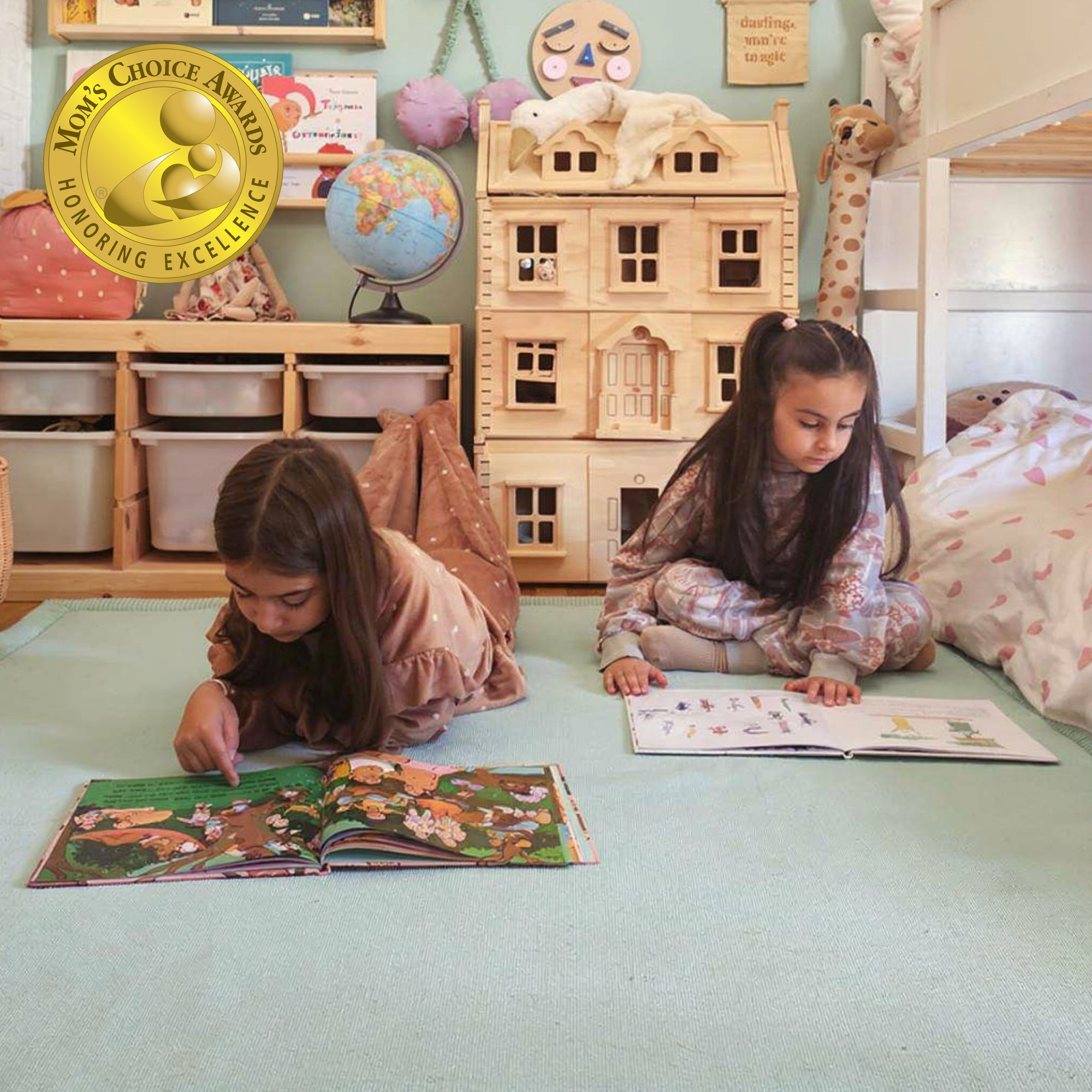 Hakuna Matte Wolkenweicher Kinderteppich | zarte Minze