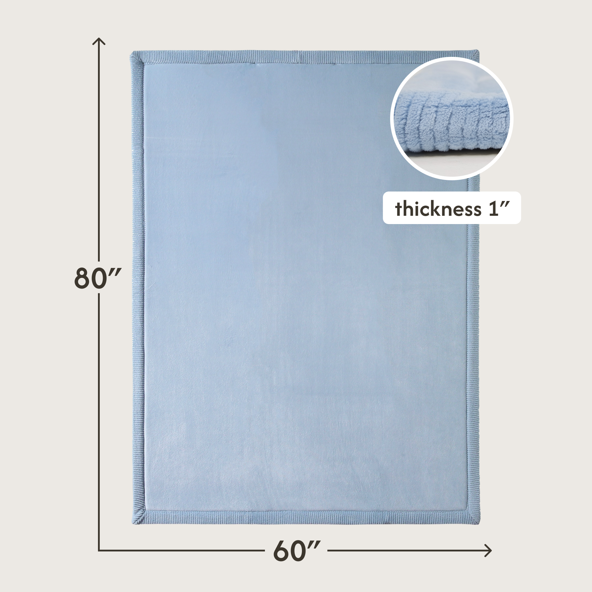 Hakuna Matte Wolkenweicher Kinderteppich | Himmelblau
