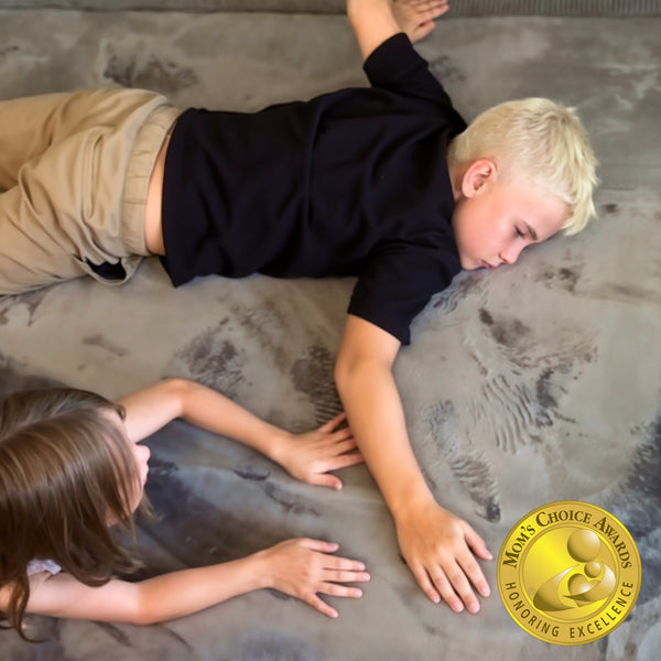 Hakuna Matte Wolkenweicher Kinderteppich | Grau