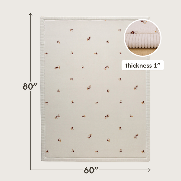 Hakuna Matte Wolkenweicher Kinderteppich mit Design | Blumen