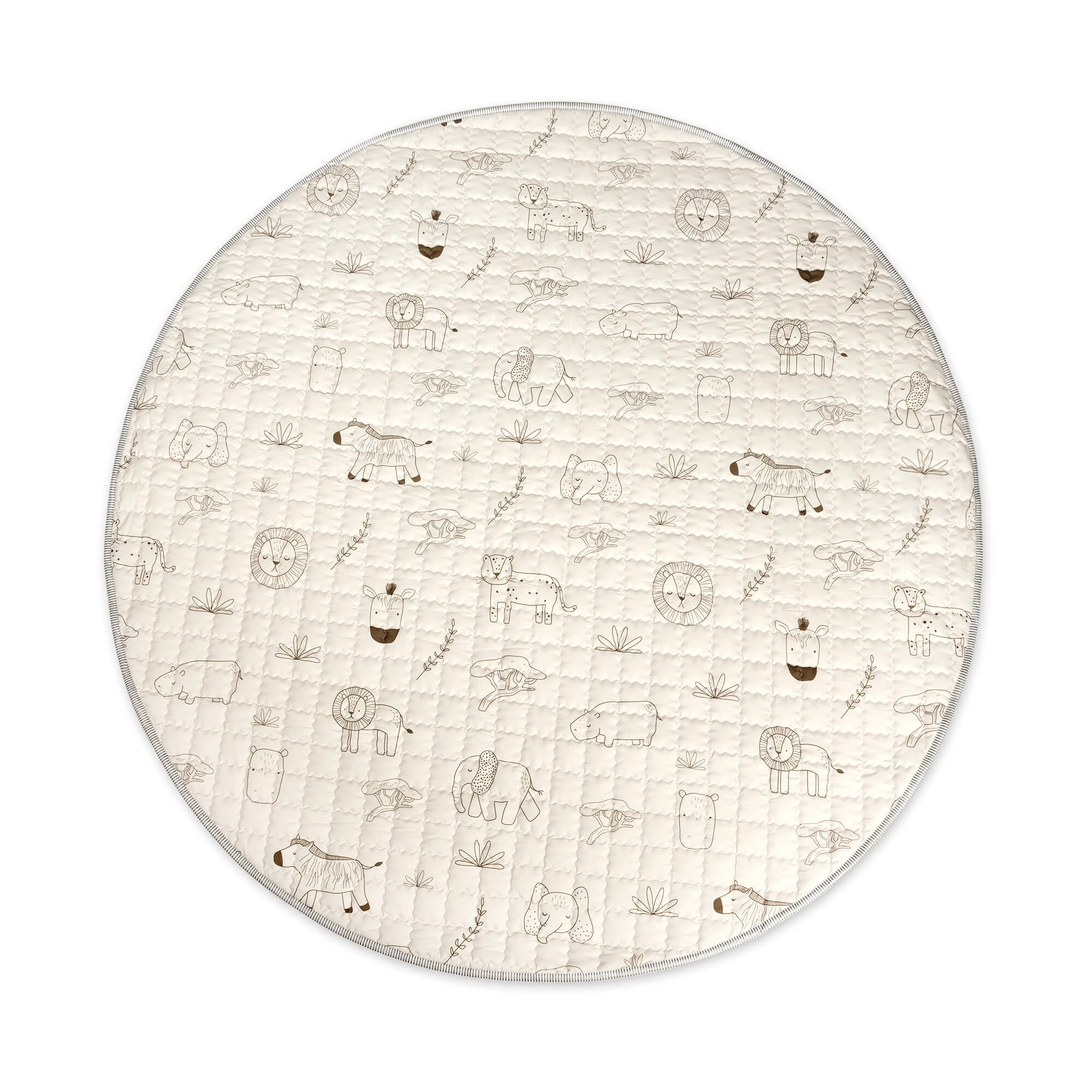 Hakuna Matte Gesteppte Krabbeldecke | Safari Animals