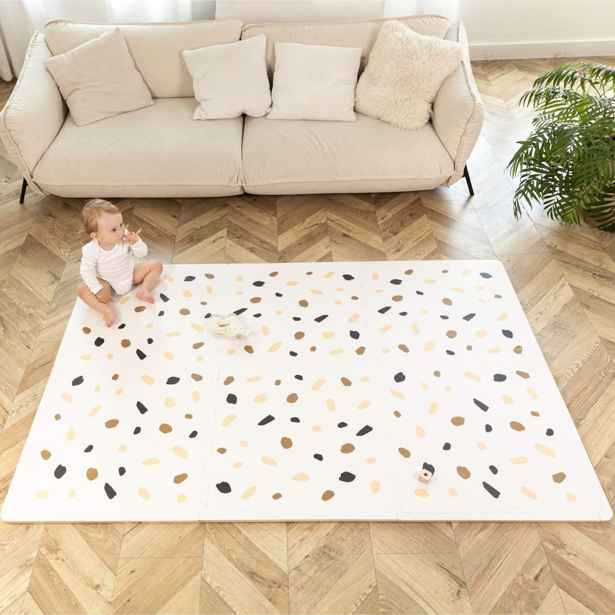 HAKUNA MATTE™ XXL Foam Play Mat – Terazzo