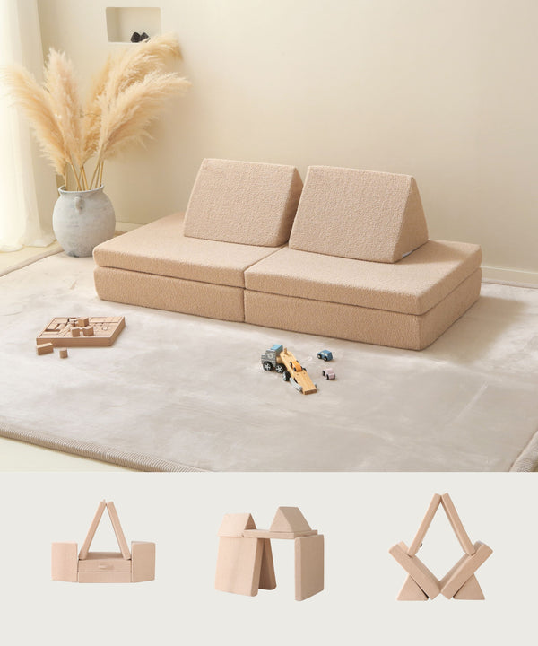 Hakuna Matte modulares Kindersofa Teddy | beige